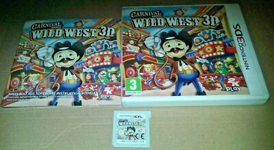 Carnival Wild West Nintendo 3DS 2DS 23 Mini Fun Games CIB PAL Spiel XL Komple...