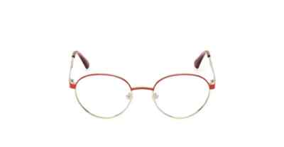 Max &Co MO5090 066 Red & Gold Round Optical Eyeglasses Metal Frame 49-18-140