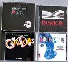 Lot of 4 Broadway Musical CDs; Phantom, Guys  Doll, Passion, Hairspray