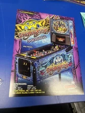 Stern AEROSMITH Pinball Machine flyer- original