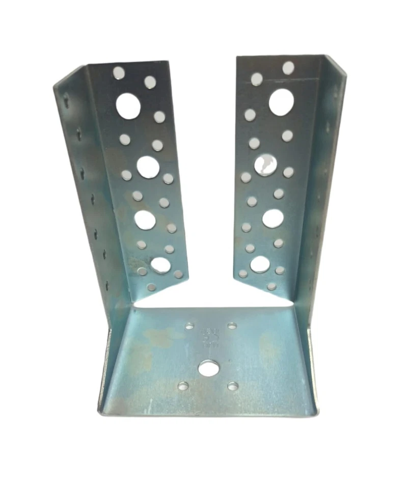 STAFFA SCARPA ANCORAGGIO PER TRAVI IN LEGNO 100x140 SUPPORTO CON ALETTE INTERNE - Immagine 2 di 4