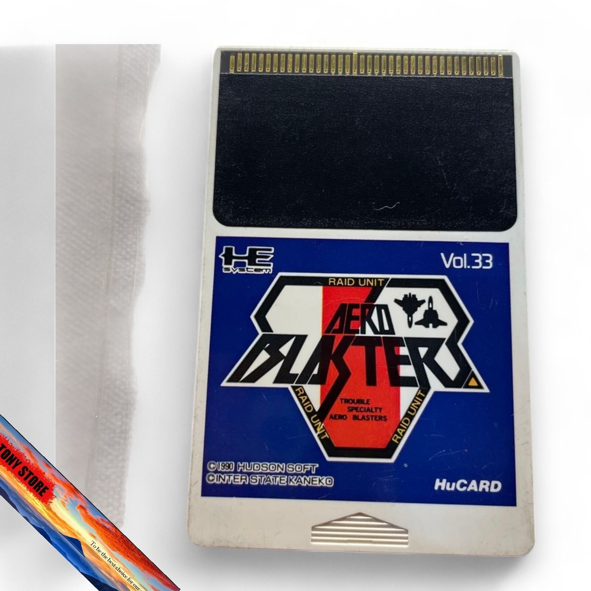 Aero Blasters Hu Card HUDSON NEC PC Engine PCE JP Action