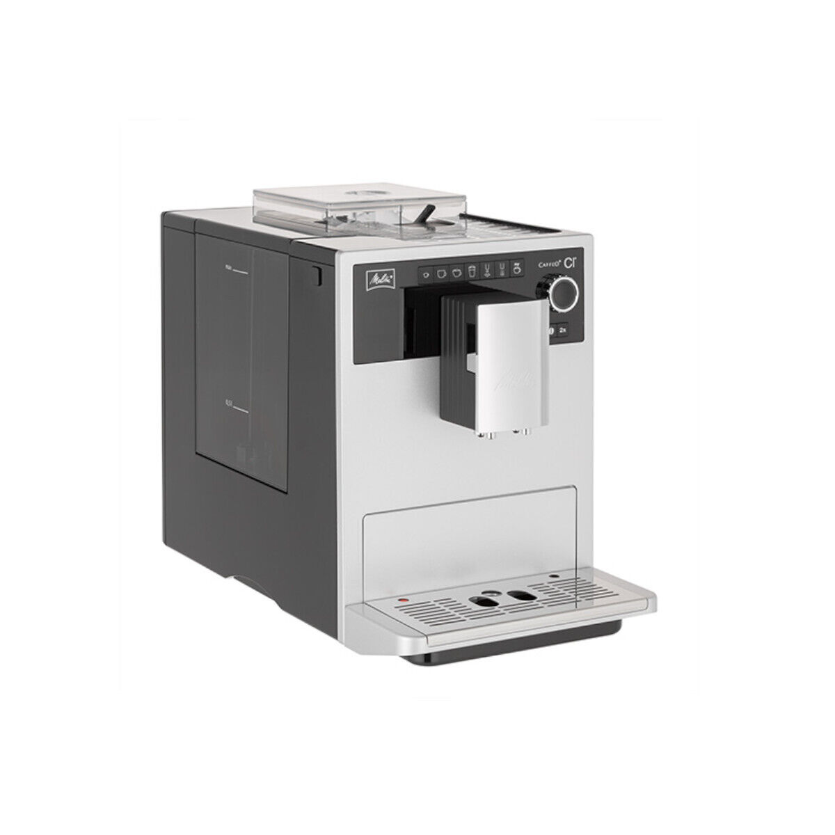 MELITTA Kaffeevollautomat CI E970-101 Programmierbare Brühtemperatur Silber