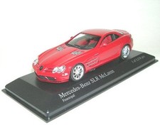 Mercedes-Benz SLR McLaren 2003 Fire Opal Red 1:43 Minichamps With Box Acrylic