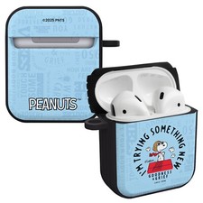 Peanuts Goodness Grief HDX Case Cover Compatible with Apple AirPods Gen 1 2