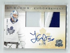 09-10 UD The Cup Emblems of Endorsement  Jonas Gustavsson  1/15  Patches  Auto