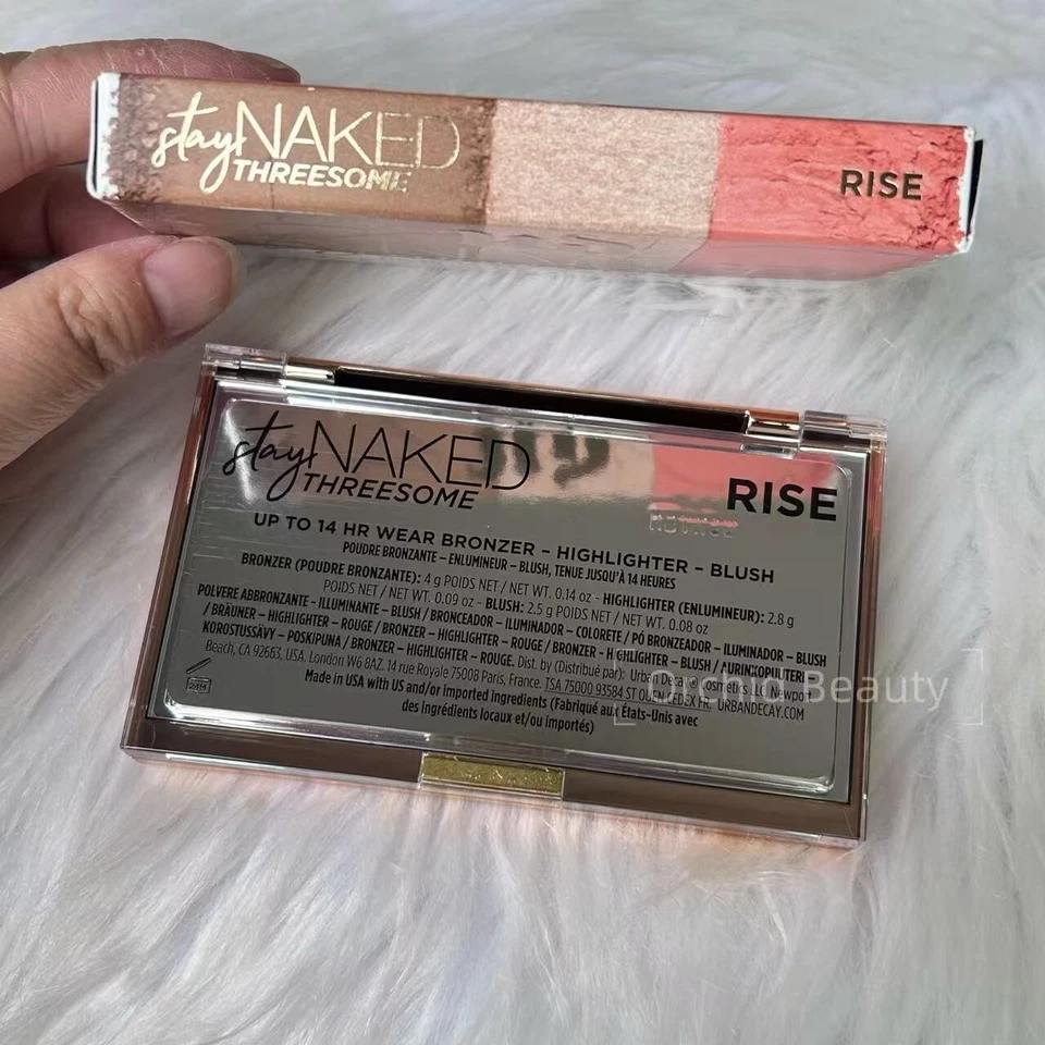 URBAN DECAY Stay Naked Threesome Blush Bronzer & Highlighter~RISE~RARE~New Boxed - Image 4 of 4