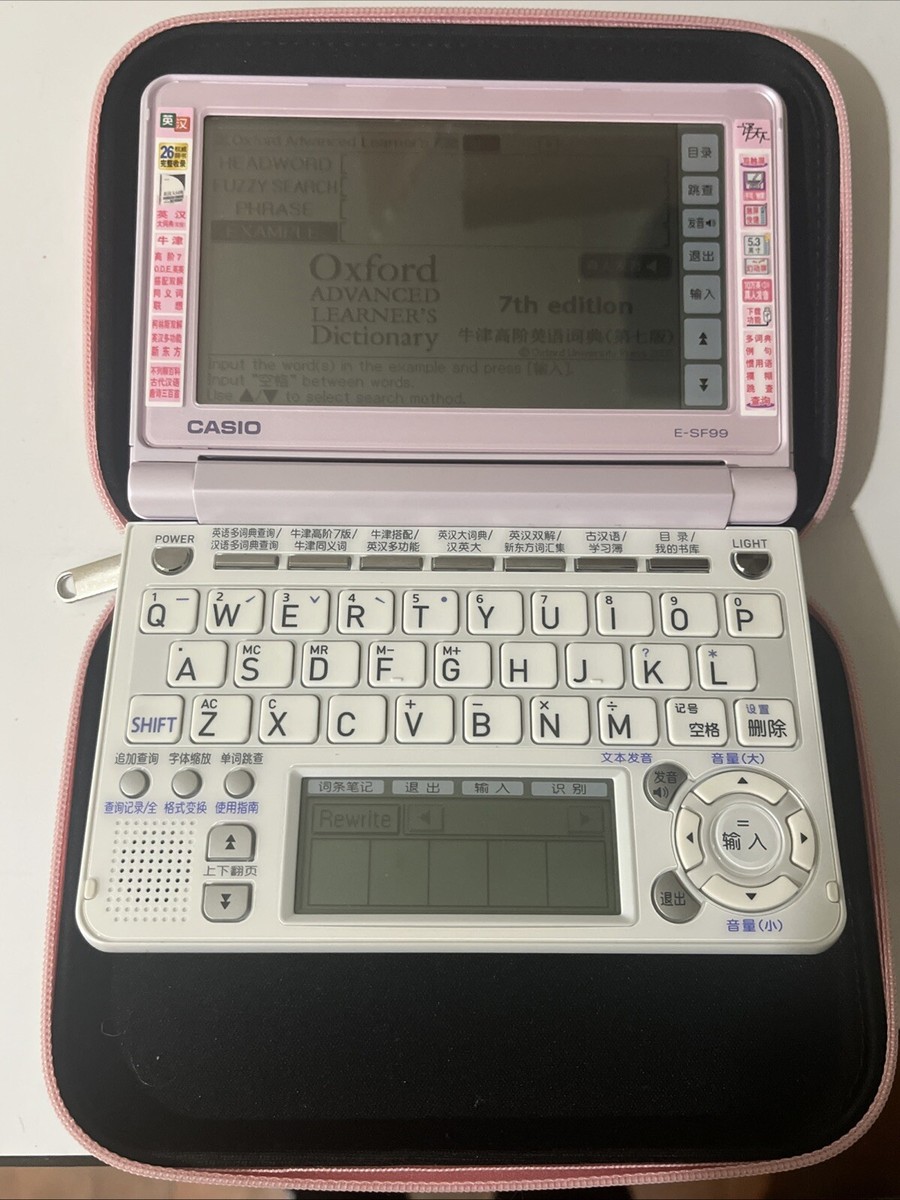 Casio Electronic Dictionary EX-word E-SF99 Pink-Japanese X English