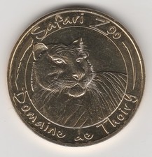 A-- 2017 TOKEN MEDAILLE MONNAIE DE PARIS -- 78 770 SAFARI ZOO THOIRY TIGRE