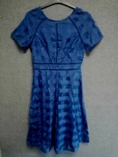 True Decadence Tall Mesh Squash Panel Dress Navy Size UK 14 rrp £60 NH101 FF 09