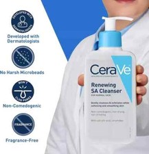 CeraVe SA Cleanser Salicylic Acid Face Wash , 8 Fl Oz , 237ml made in USA
