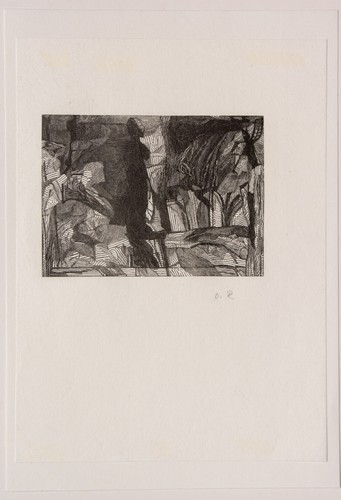 Otto Rohse Holzstich auf Japan Schatten in der Dämmerung monogrammiert - Bild 4 von 4