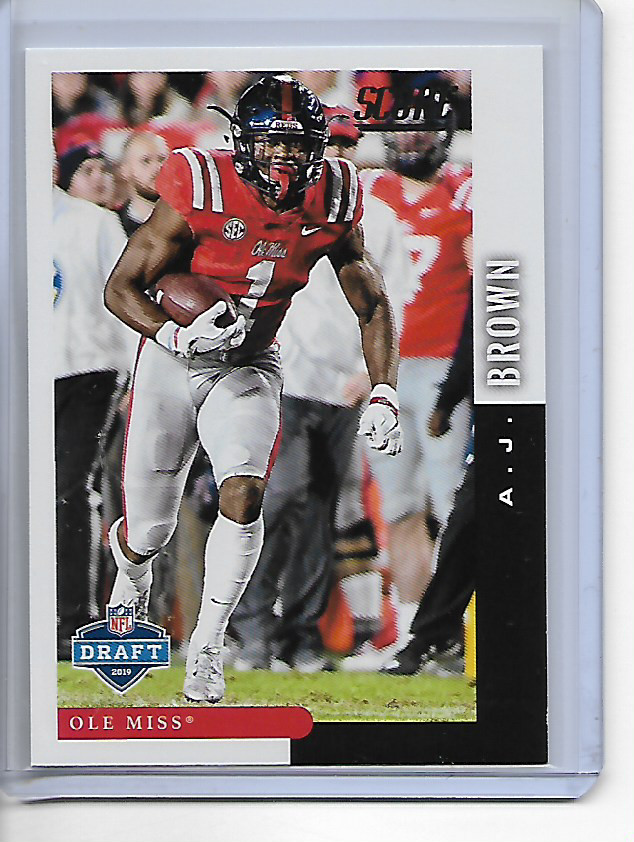 2019 Score A.J. Brown NFL Draft Insert Card