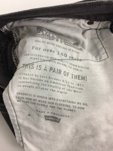 Levis Men's 511 Slim Jeans What Ever You Like - Grey Zip Fasten New* F1 - Picture 7 of 20