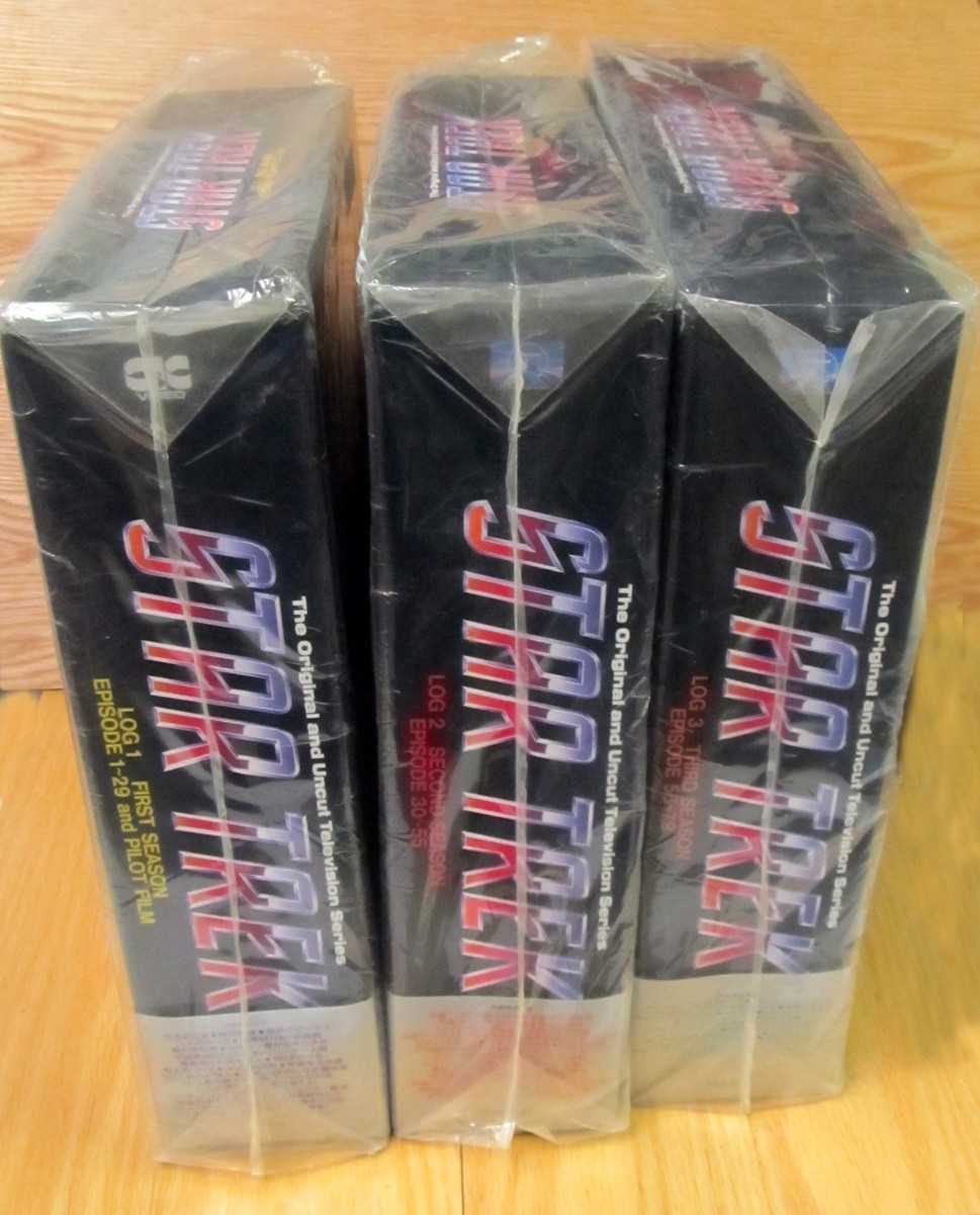 STAR TREK COMPLETE TV COLLECTION 3 LASERDISC BOX SETS BRAND NEW
