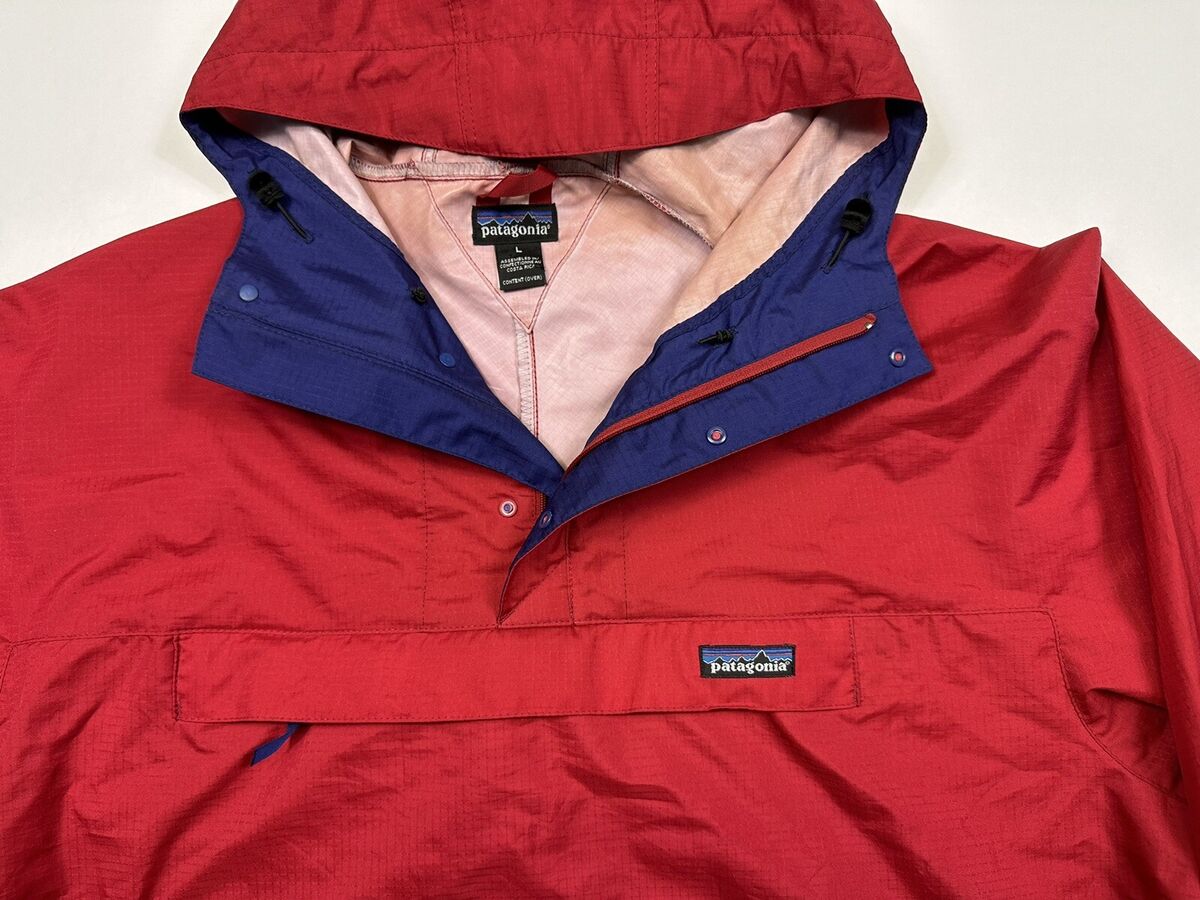 Vintage Patagonia Pullover Rare Style 83110 Red Anorak Rain Vintage Patagonia Pullover Rare Style 83110 Red Anorak Rain