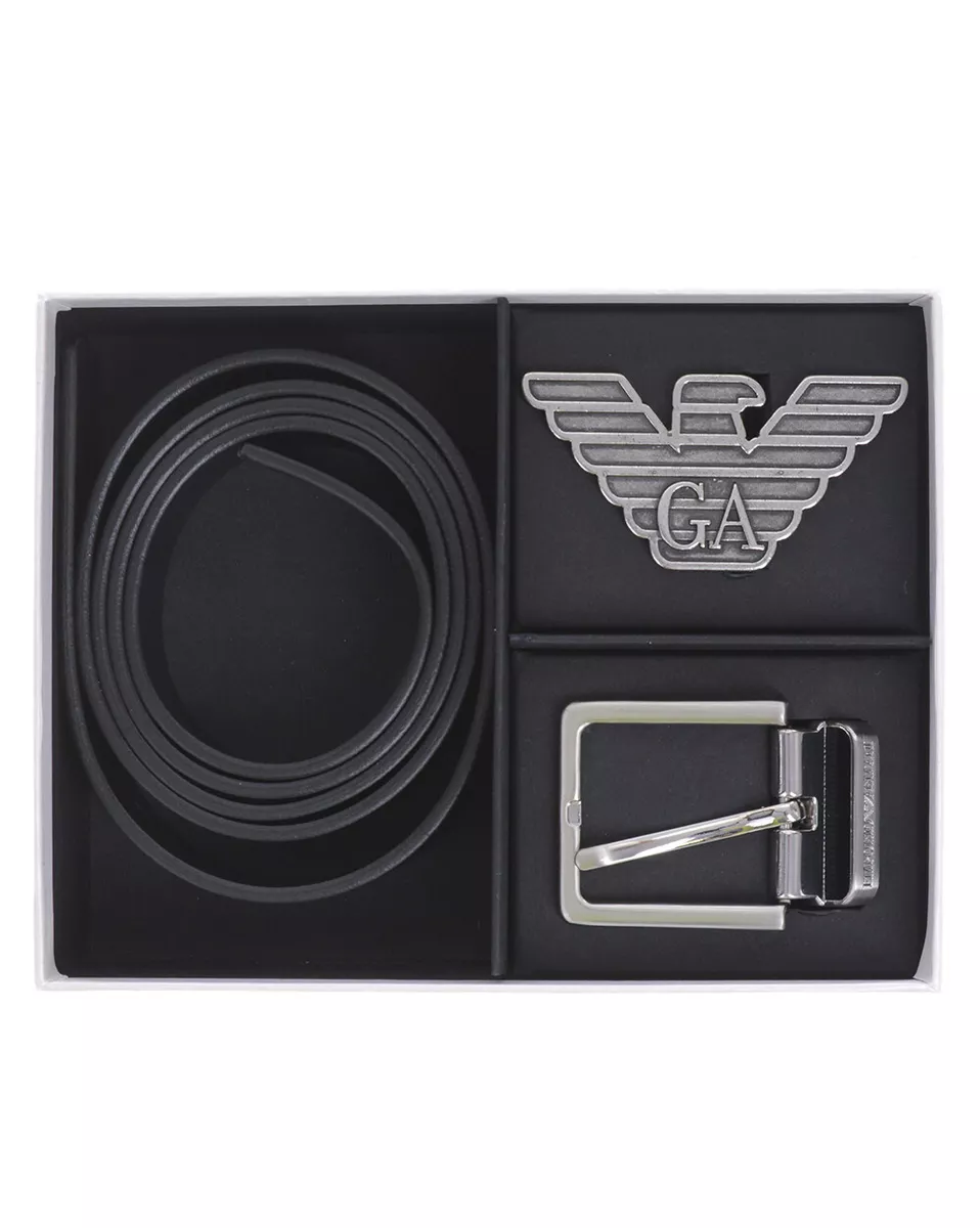 Emporio Armani Belt Double Face Man Black Y4S270 YLP4X 88001 Sz U MAKE OFFER