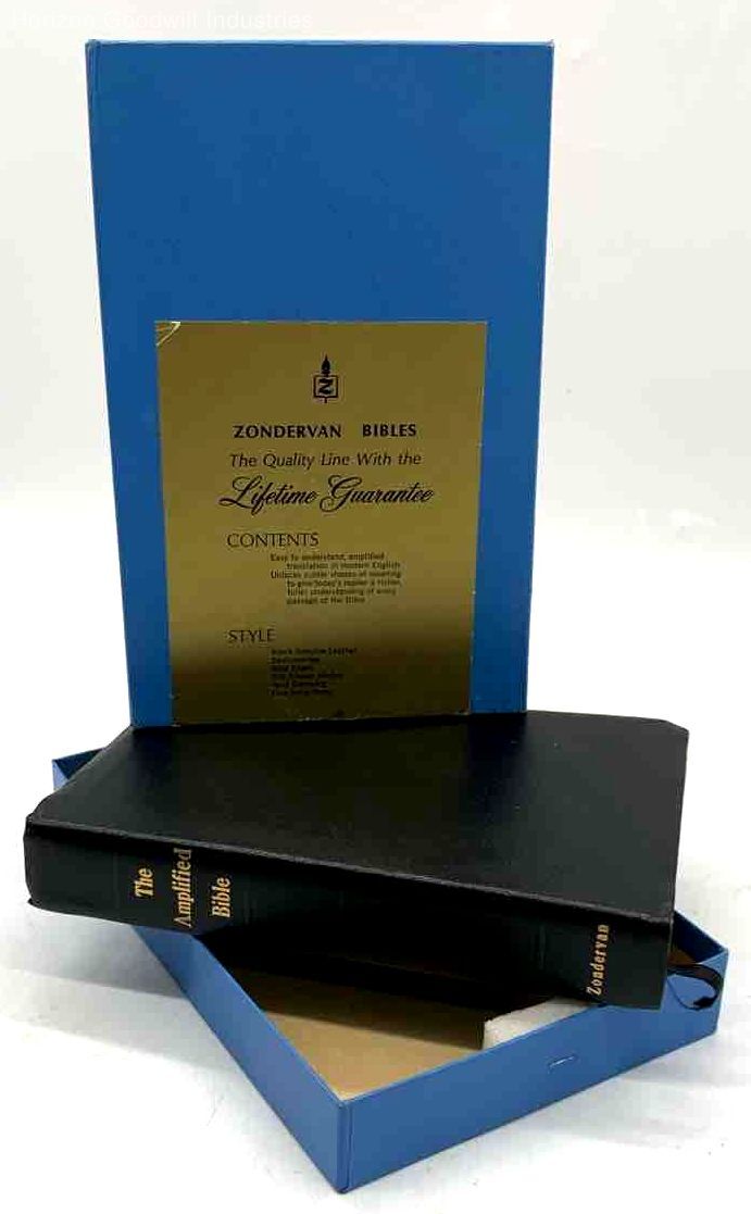 The Amplified Bible Genuine Leather Zondervan Bibles IOB eBay