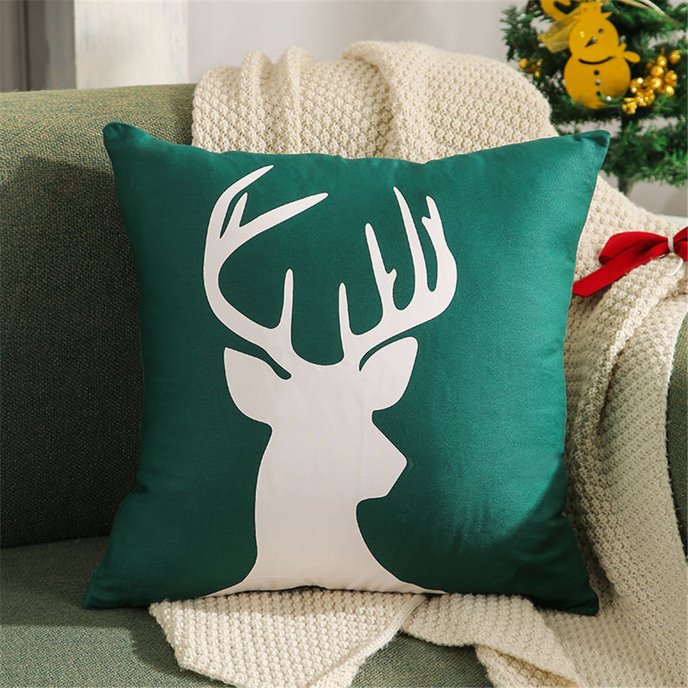 UK 18" Christmas Cushion Cover Pillow Case Sofa Decor Xmas Tree