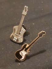 Vintage Pin Badge Guitar Set