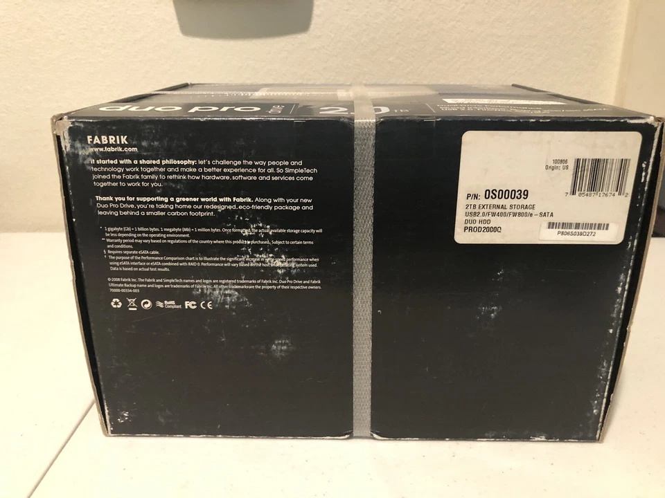 Hitachi 2TB Duo Pro Drive - Desktop External HD - Factory Sealed - Image 2 of 4