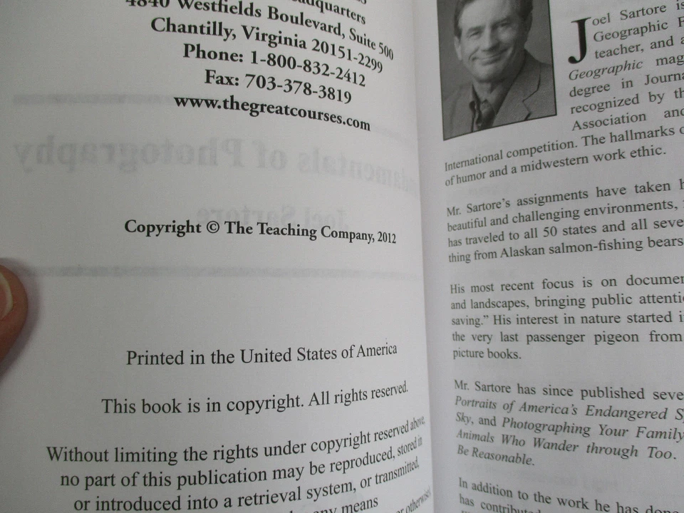 NatGeo Fundamentals Of Photography I, and II w/ Course Guidebook + DVD New - Image 4 of 4