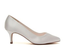 Elizabeth - Rainbow Club Womens Ivory Satin Wedding Shoes Size 3.5 & 7