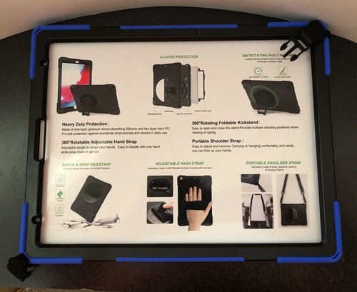 iPad Pro 12.9 2021 2020 2018 Cover Shockproof Protective Case 360° Rotating