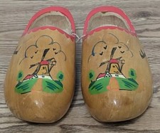 Vintage Wooden Holland Clogs Shoes Size 35/36 23 cm /