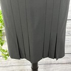 Anne Klein Skirt size 4 Classic Black Wool Kick Pleats A Line Knee Career Modest — photo 6