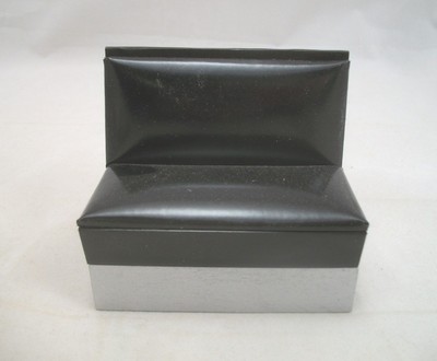 1950s Booth / Bench Black T5896  dollhouse miniature furniture 1pc 1/12 scale
