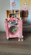Horloge Polly pocket funtime clock Playset 1991 Rose Personnages Figurines 