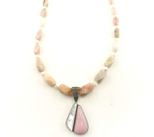 Jay King Necklace Pink Opal Mother of Pearl P...