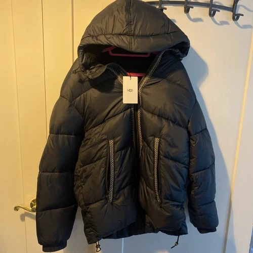 UGG Xayden UGGBRAID Puffer Jacket 1171452-BLK Mens Large NWT Black NEW NWT - product listing photo