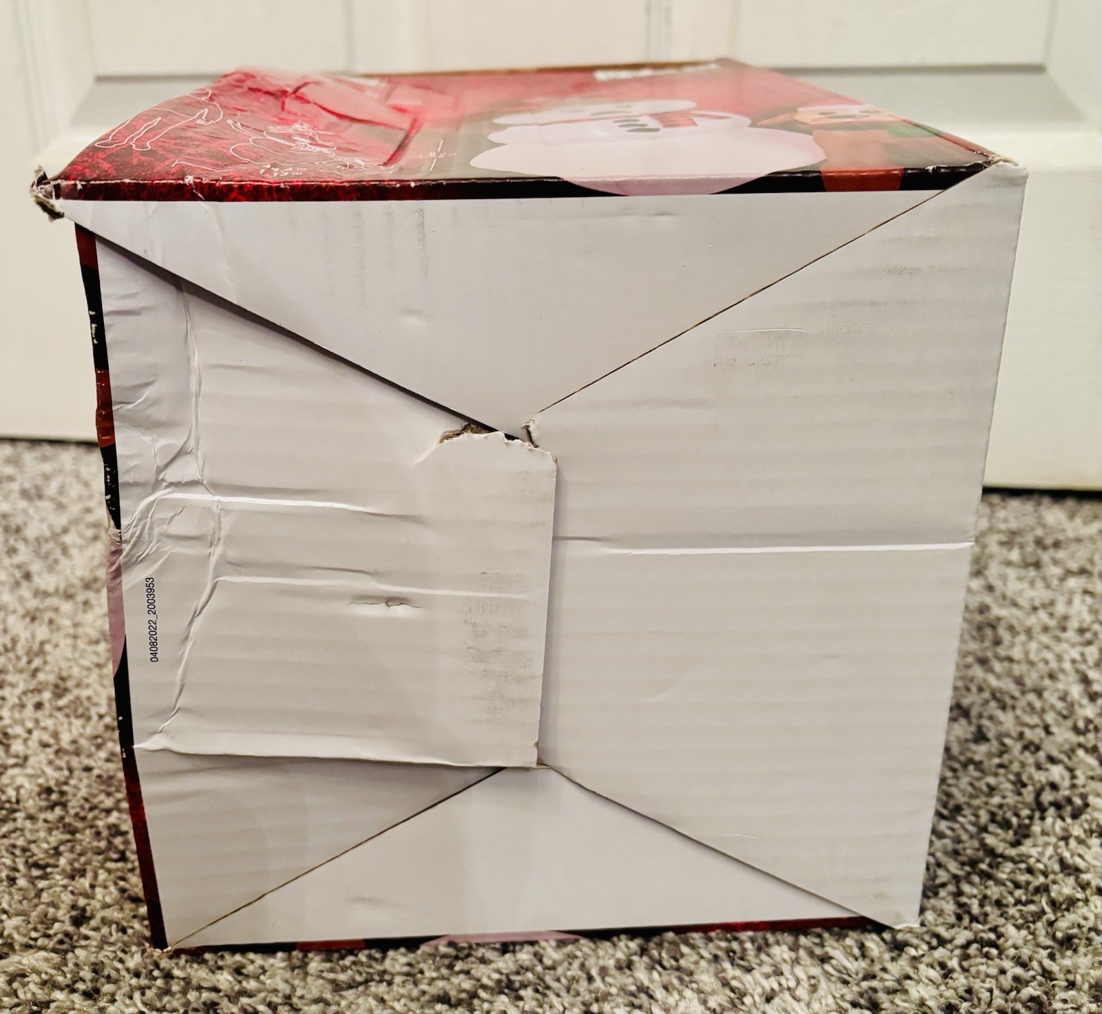 Home Accents Holiday Christmas Snowman Funny Bunny Dog Scene Airblown Inflatable