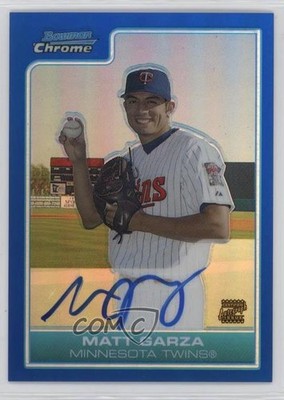 2006 Bowman Chrome Prospects Blue Refractor /150 Matt Garza #BC235 Auto 1dm4