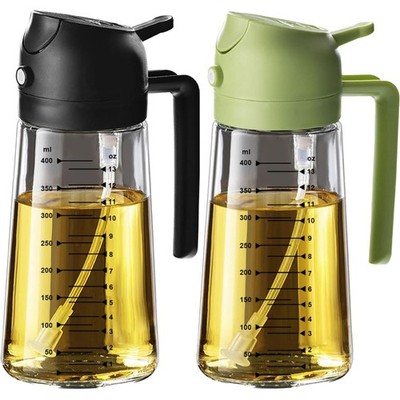 Ölsprüher Flasche 470ml 2 in 1 Ölspender Salat Grill Küchen Gadgets