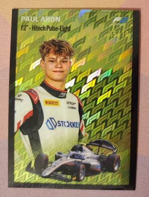 2024 Topps Chrome Logofractor Formula 1 F2 Paul Aron #1954-30 Purple 05/10 RC