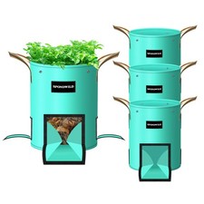 SPONDWILD 4 Pack 15 Gallon Potato Grow Bags, ...