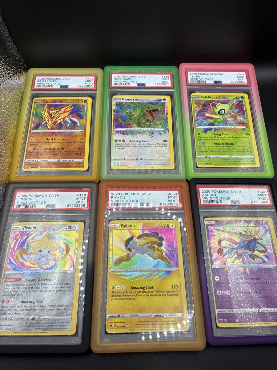 2020 Vivid Voltage Amazing Rare Error Card Sequential Set PSA 9 (OC)  Rayquaza