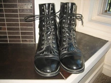 BILTRITE Imperial ~ Womens Black Kiltie Roper Combat Boot~ SZ 10.5 D~