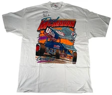 Vintage 1999 Paul McMahan Signed #U2 Sprint Car Tee - XL DEAD STOCK