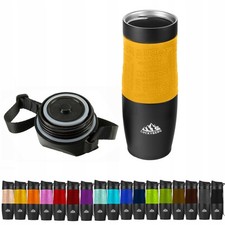 Thermos Mug 480ml Stainless Steel Coffee Car Mug Coffee Mug Yellow