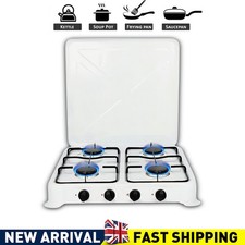 Portable 4 Burner Gas Stove Desktop Cooker Cooktop LPG Outdoor Camping Caravan