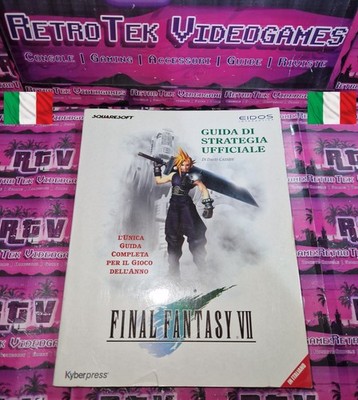   FINAL FANTASY STRATEGY GUIDE VII VER. ITALIANA KYBERPRESS VERY RARE PS1