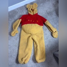 Vintage Winnie The Pooh Plush Costume Child 4-6 Disney Store Halloween Costume