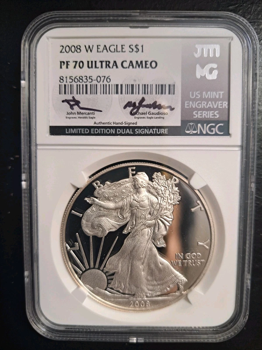 American Eagle PR 70 Graded 2008 Silver Bullion Coins for sale | eBay