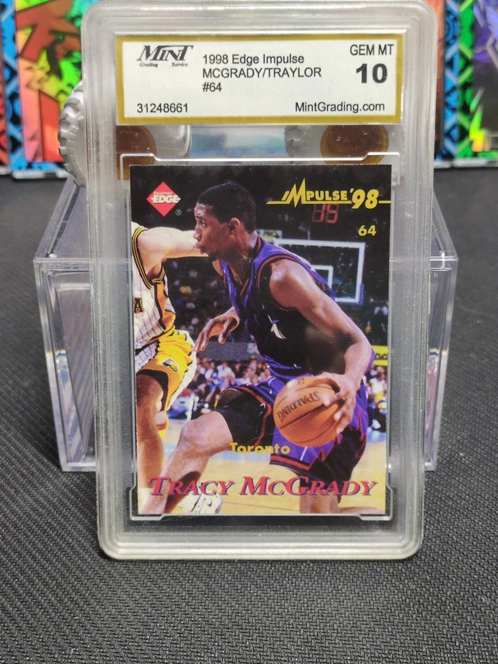 1998-99 Collector's Edge Impulse - No64 Tracy McGrady, Robert Traylor (RC) Gem 10 - Изображение 2 из 3