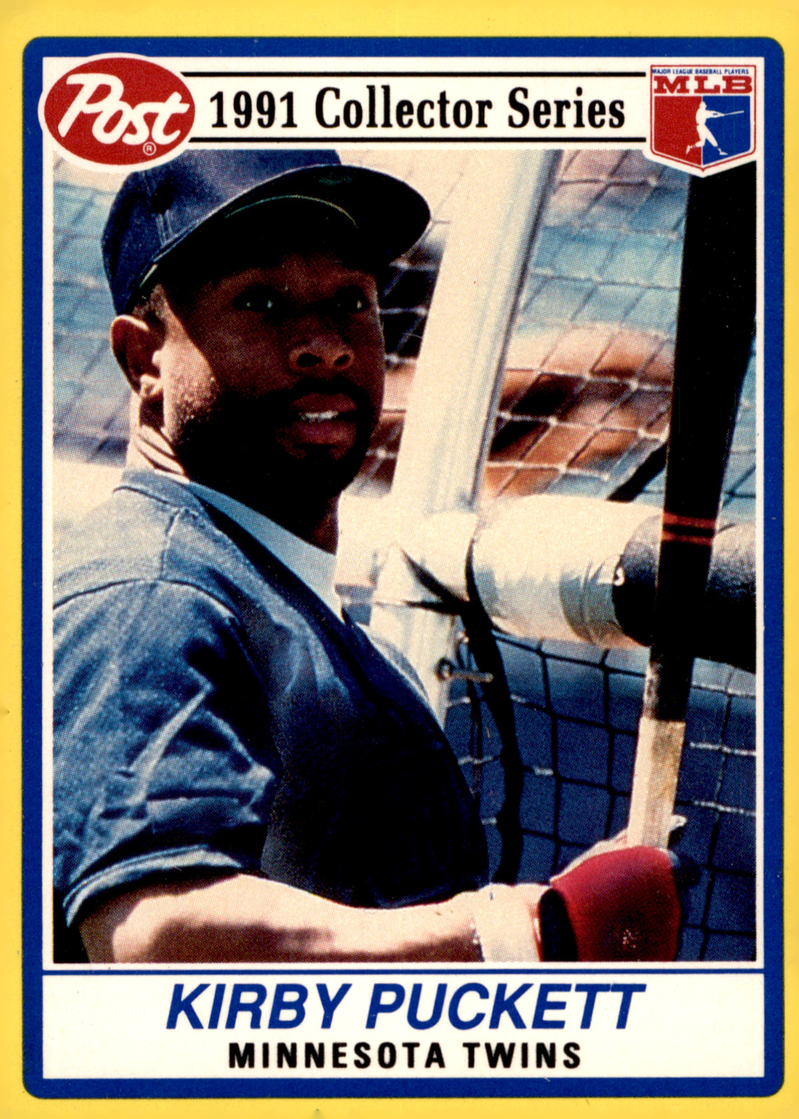 1991 Post Cereal Collector Series Kirby Puckett #2 Minnesota Twins Hall of Fame