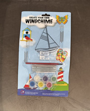 Christmas Tree Shop Create Paint Your Own Sailboat Windchime New